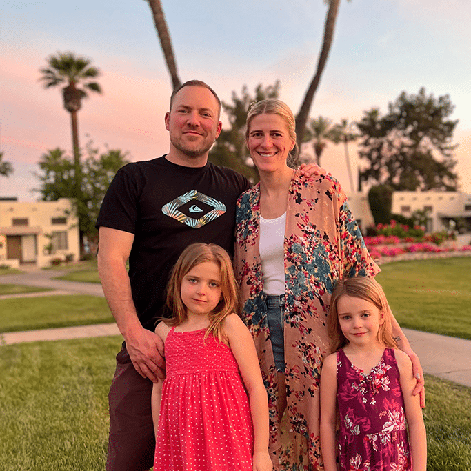 Joni with her family