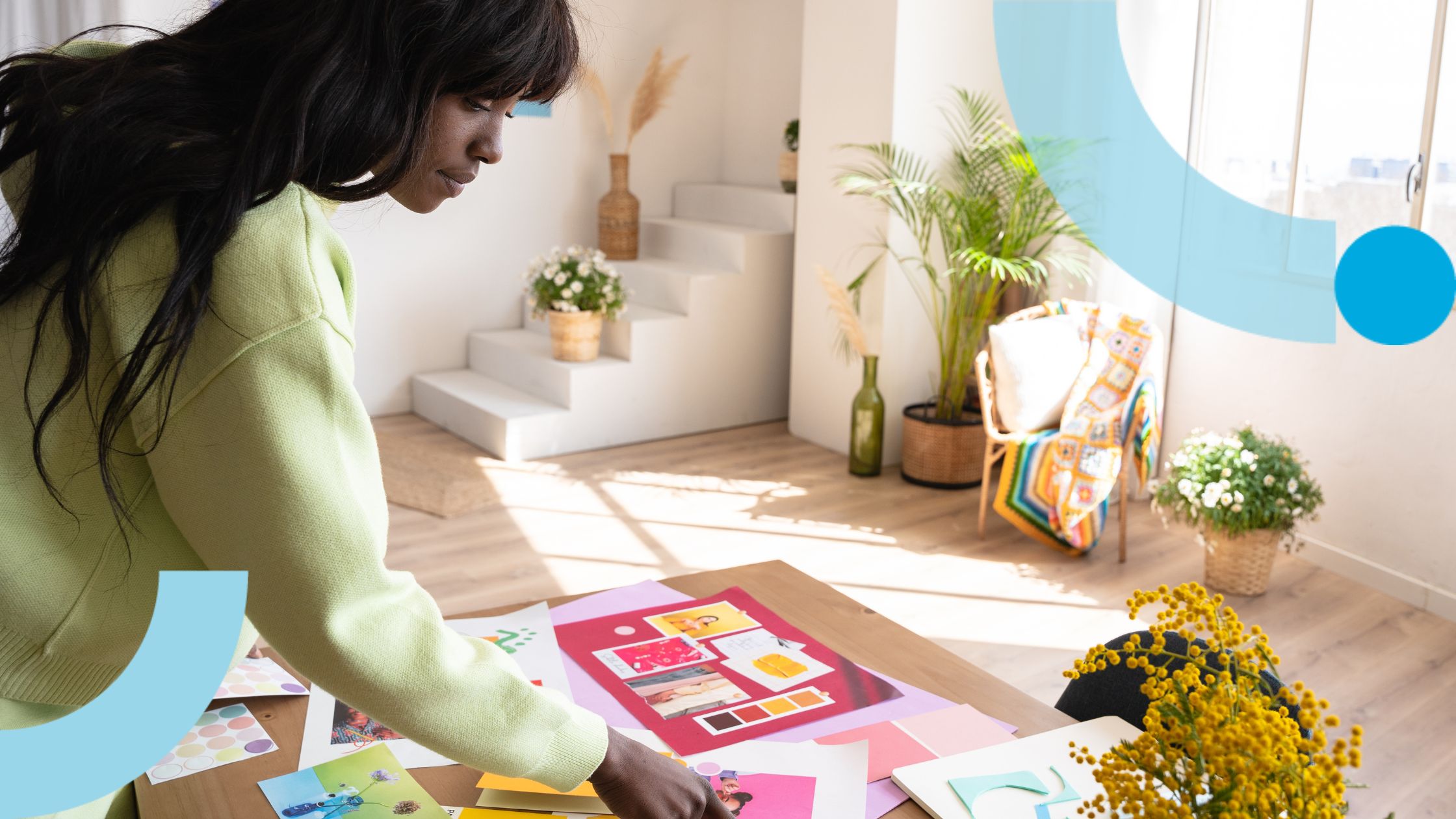 Woman practicing marketing creativity